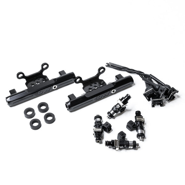 DeatschWerks Side-Feed to Top-Feed Conversion Fuel Rail Kit with 1500cc Injectors - 2004-2006 Subaru Impreza WRX STI (GDB) (6-101-1500)