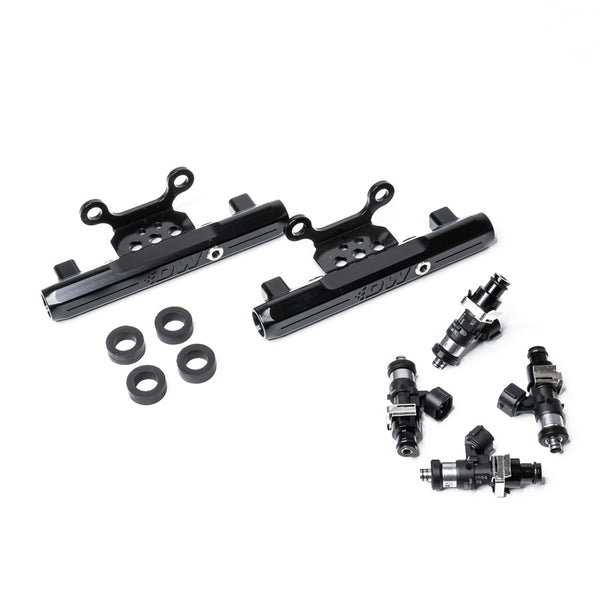 DeatschWerks Side-Feed to Top-Feed Conversion Fuel Rail Kit with 2200cc Injectors - 2004-2006 Subaru Impreza WRX STI (GDB) (6-101-2200)