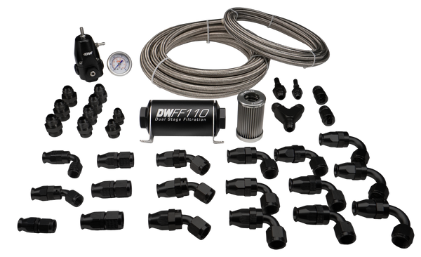 DeatschWerks X3 Module PTFE Return Plumbing Kit - Toyota GR Supra (A90) & BMW M3/M4 (G8X) (6-627)