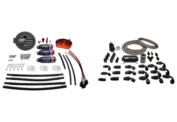 DeatschWerks X3 Series Fuel Pump Module with Triple DW420 Pumps and PTFE Return Plumbing Kit - Toyota GR Supra (A90) & BMW M3/M4 (G8X) (9-423-627-7080)