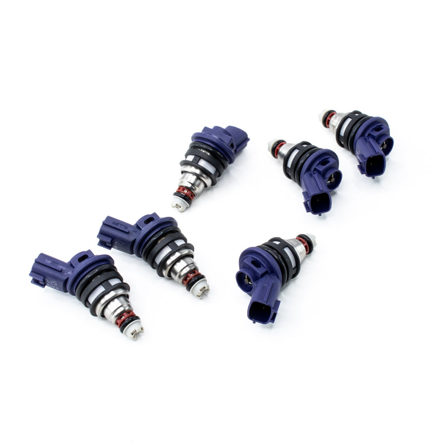 DeatschWerks 370cc Side-Feed Fuel Injectors (Set of 6) - Nissan 300ZX (Z32) (01J-00-0370-6)