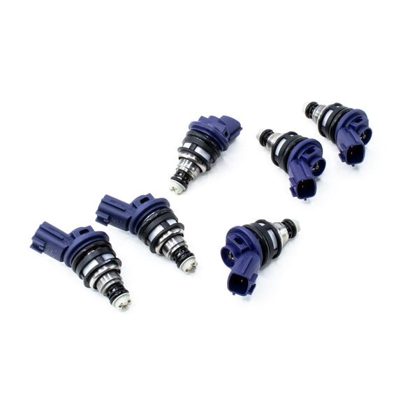 DeatschWerks 550cc Side-Feed Fuel Injectors (Set of 6) - Nissan 300ZX (Z32) (01J-00-0550-6)