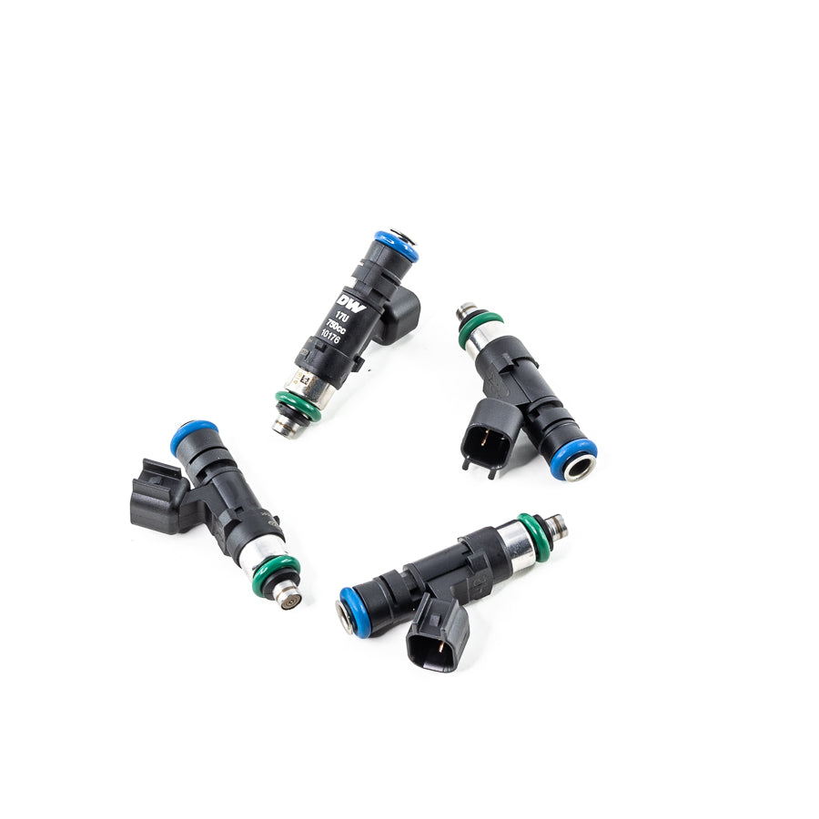 DeatschWerks 750cc Fuel Injectors (Set of 4) - Honda Civic Si (K20/K24), Acura RSX & Honda S2000 (F22) (17U-08-0750-4)
