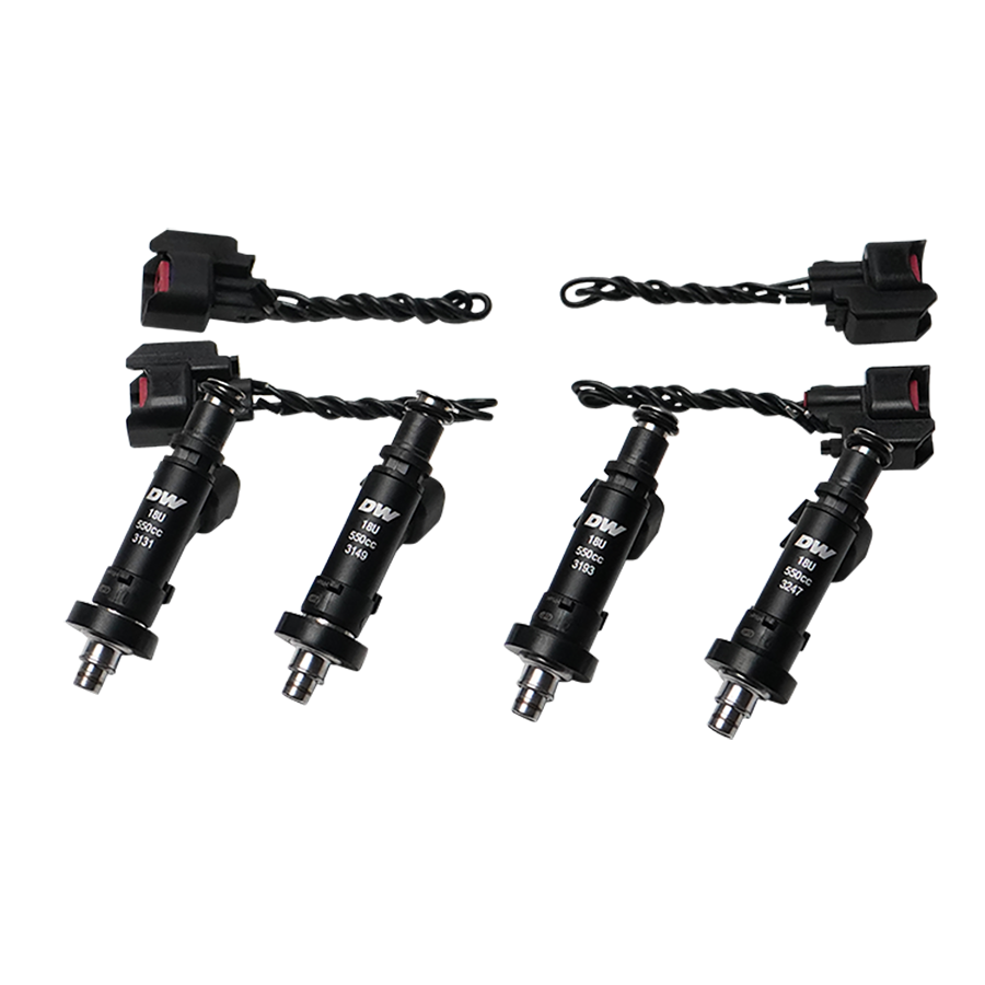 DeatschWerks 550cc Fuel Injectors (Set of 4) - Acura Integra DC & Honda Civic EG/EK (18U-04-0550-4)