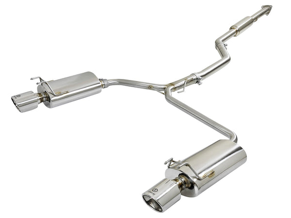 aFe Takeda Exhaust 304SS Dual Cat-Back w/ Polished Tips for 2013-17 Honda Accord LX/EX/EX-L Sedan 2.4L