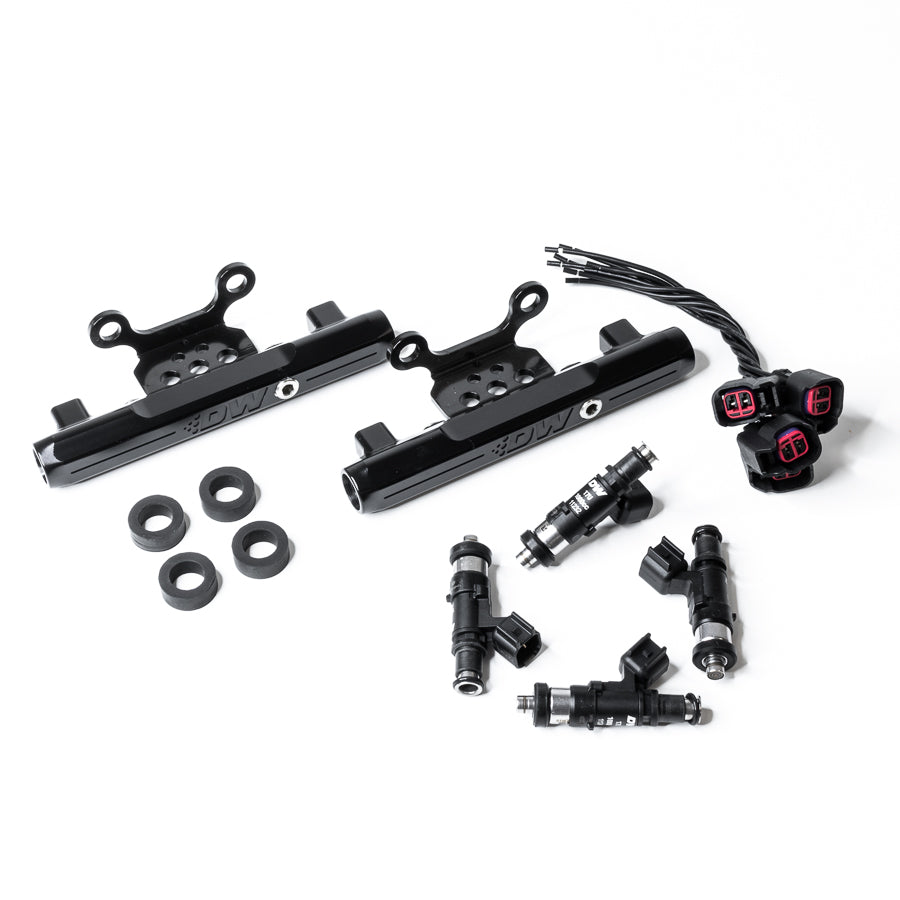 DeatschWerks Side-Feed to Top-Feed Conversion Fuel Rail Kit with 1000cc Injectors - 2004-2006 Subaru Impreza WRX STI (GDB) (6-101-1000)
