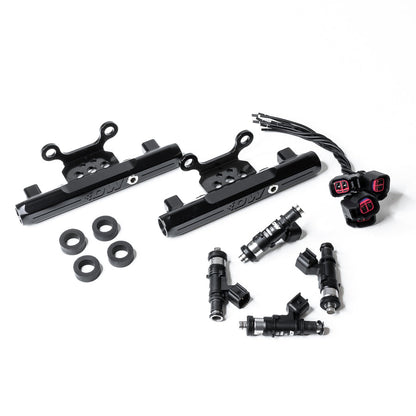 DeatschWerks Side-Feed to Top-Feed Conversion Fuel Rail Kit with 1000cc Injectors - 2004-2006 Subaru Impreza WRX STI (GDB) (6-101-1000)