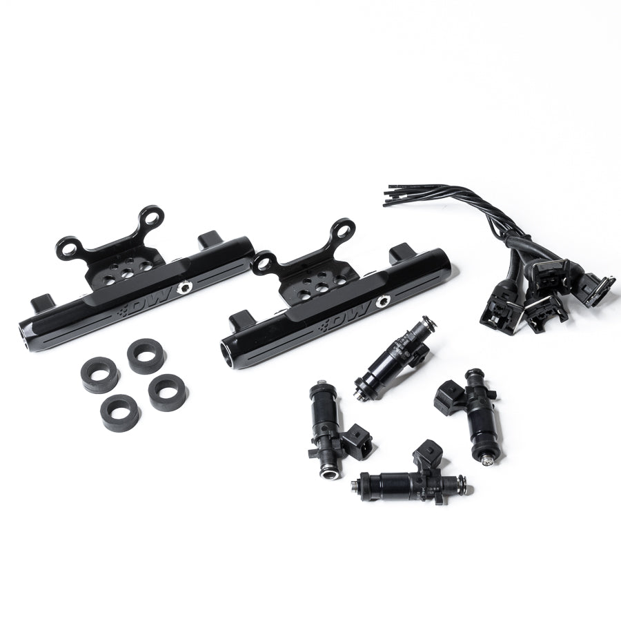 DeatschWerks Side-Feed to Top-Feed Conversion Fuel Rail Kit with 1200cc Injectors - 2004-2006 Subaru Impreza WRX STI (GDB) (6-101-1200)