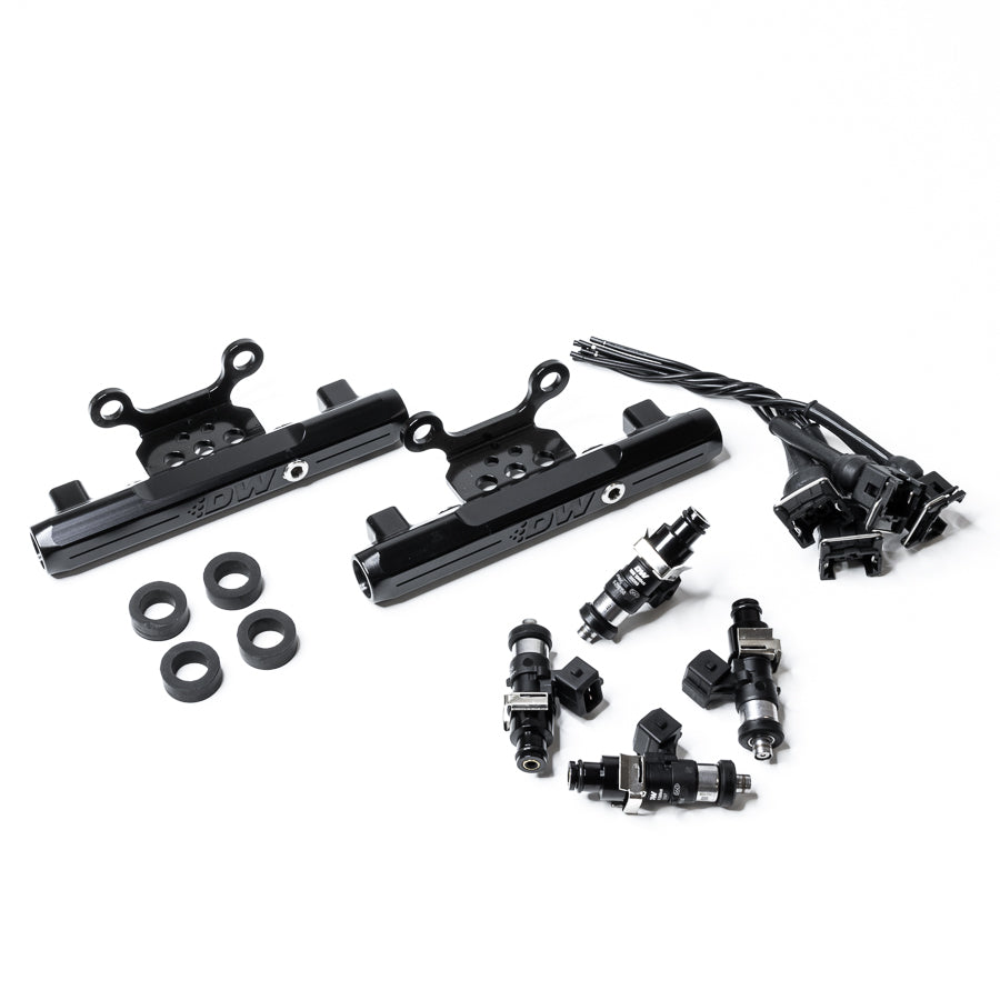 DeatschWerks Side-Feed to Top-Feed Conversion Fuel Rail Kit with 1500cc Injectors - 2004-2006 Subaru Impreza WRX STI (GDB) (6-101-1500)
