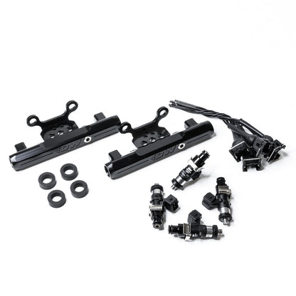 DeatschWerks Side-Feed to Top-Feed Conversion Fuel Rail Kit with 1500cc Injectors - 2004-2006 Subaru Impreza WRX STI (GDB) (6-101-1500)