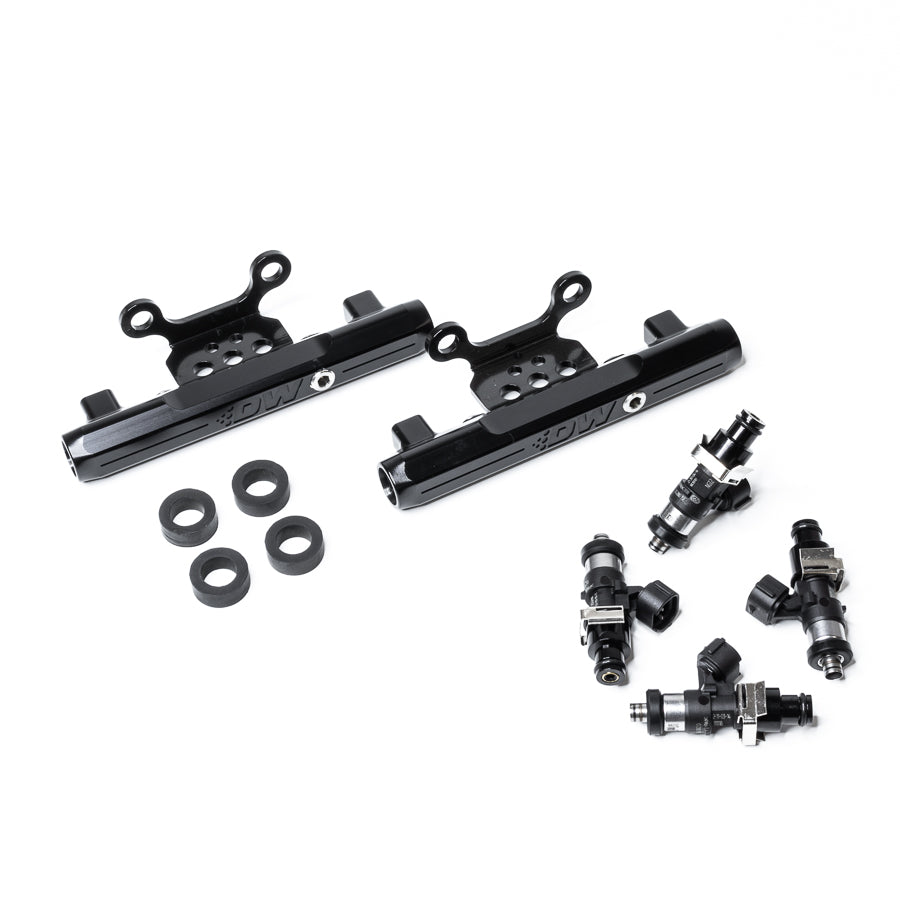 DeatschWerks Side-Feed to Top-Feed Conversion Fuel Rail Kit with 2200cc Injectors - 2004-2006 Subaru Impreza WRX STI (GDB) (6-101-2200)