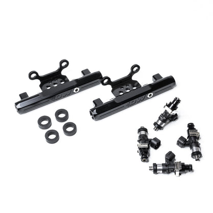 DeatschWerks Side-Feed to Top-Feed Conversion Fuel Rail Kit with 2200cc Injectors - 2004-2006 Subaru Impreza WRX STI (GDB) (6-101-2200)