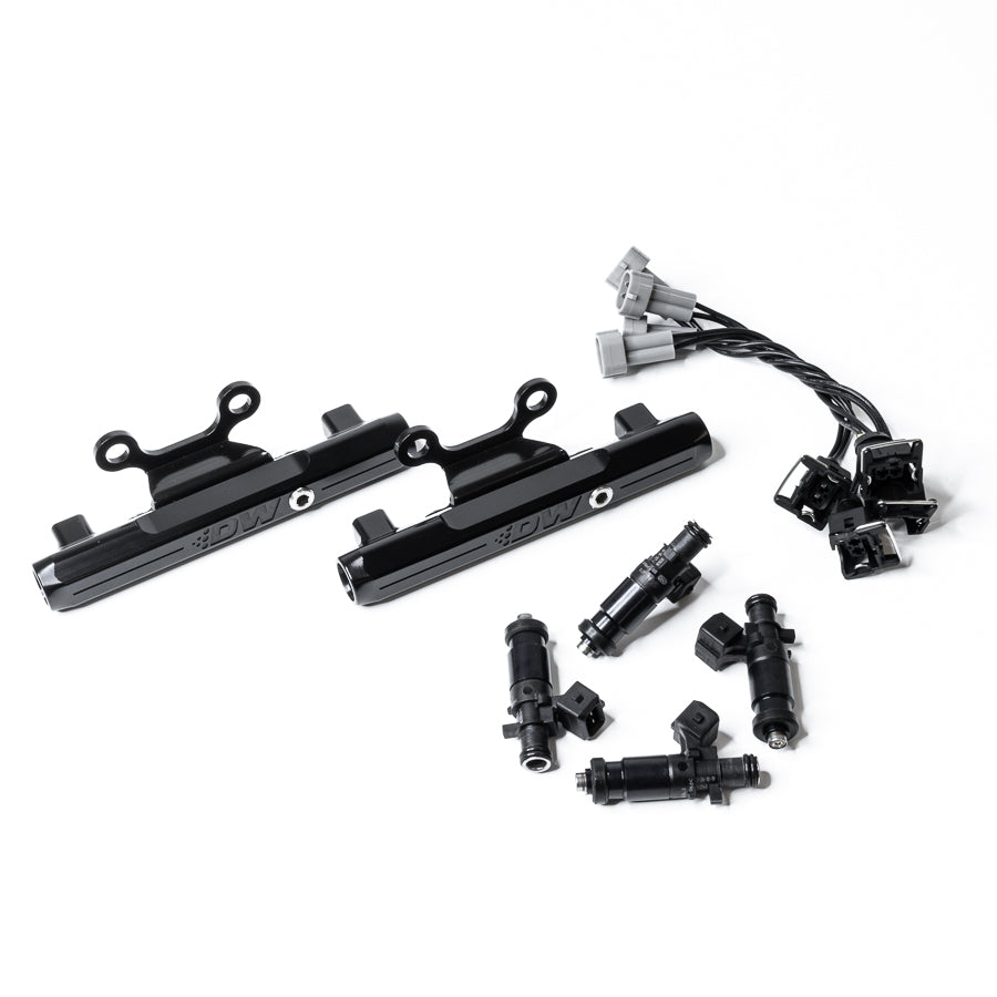 DeatschWerks Top-Feed Fuel Rail Upgrade Kit with 1200cc Injectors - Subaru Impreza WRX STI GDB/GR/GV & WRX STI VA (6-102-1200)