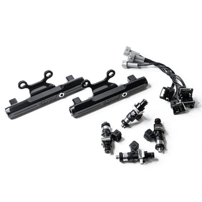 DeatschWerks Top-Feed Fuel Rail Upgrade Kit with 1500cc Injectors - Subaru Impreza WRX STI GDB/GR/GV & WRX STI VA (6-102-1500)