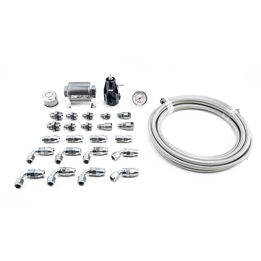 DeatschWerks DW400 Pump Module Return Plumbing Kit with PTFE Fuel Lines - Honda Civic EP3 & Civic Si FA/FB/FG (6-608)