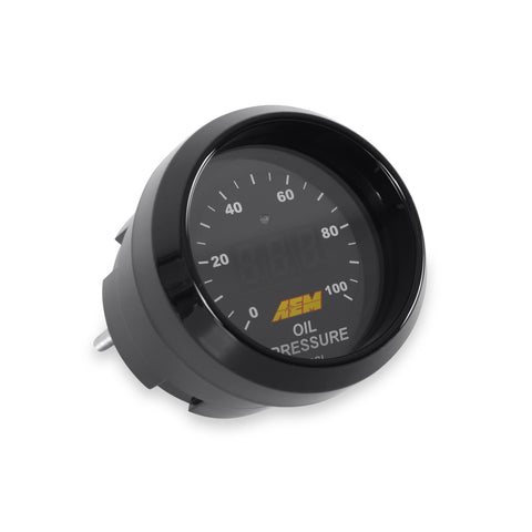 AEM Classic Digital Fuel or Oil Pressure Gauge 100psi 52mm