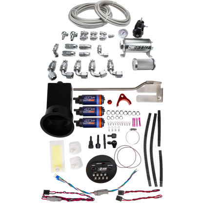 DeatschWerks X2 Series Surge Module with DW420 Pumps and PTFE Plumbing Kit - Nissan 240SX S14 & Silvia S15 (9-421-625-7022)