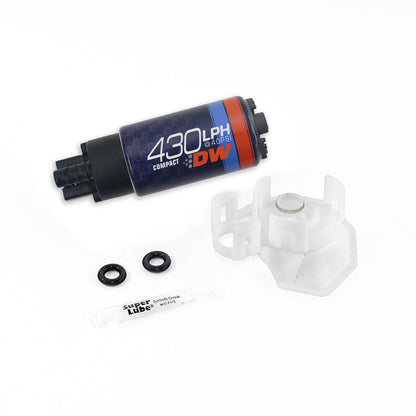 DeatschWerks DW430C 430 LPH Compact In-Tank Fuel Pump - Mitsubishi Lancer Evolution X, Honda Civic Si FB/FG, Civic 10th Gen & Accord 9th Gen (9-437-1026)