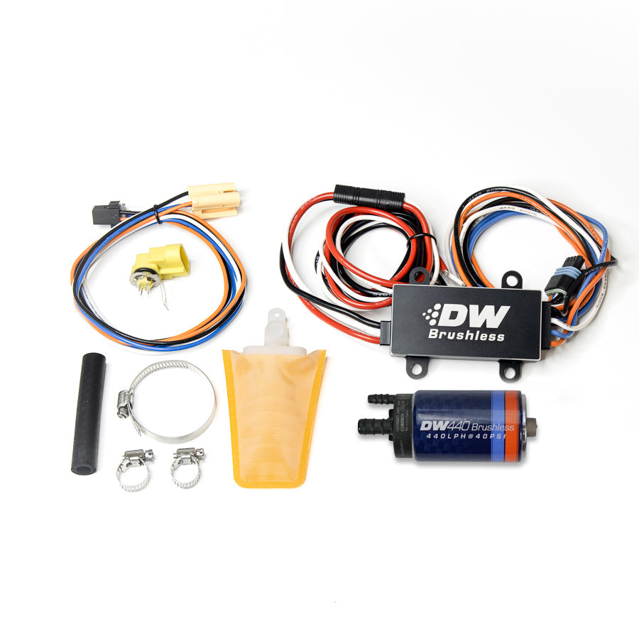 DeatschWerks DW440 440 LPH Brushless In-Tank Fuel Pump Kit with 2-Speed Controller - Nissan 240SX S13/S14 (9-441-C102-0913)