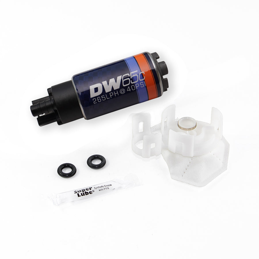 DeatschWerks DW65C 265 LPH Compact In-Tank Fuel Pump Kit - Mitsubishi Lancer Evolution X, Honda Civic Si FB/FG, Civic 10th Gen & Accord 9th Gen (9-651-1026)