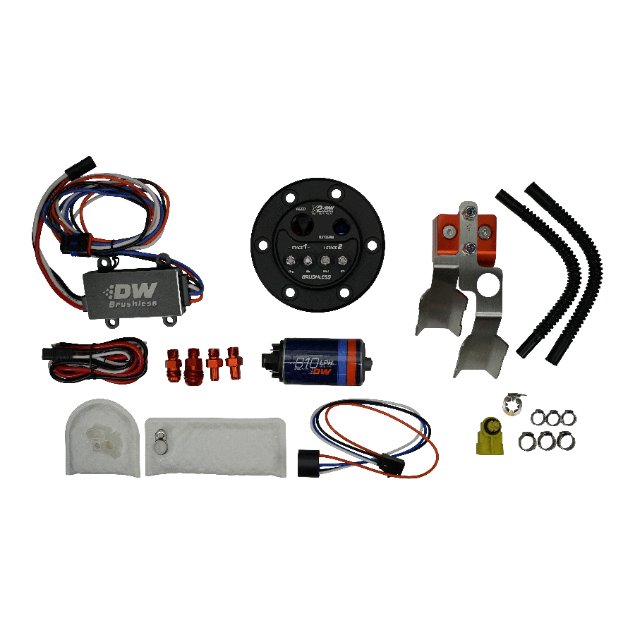 DeatschWerks X2 Series Fuel Pump Hanger with DW810 Brushless Pump and 2-Speed Controller - Honda Civic EG/EK (9-811-C105-7043)