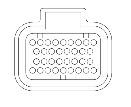 Link ECU Connector A (No Harness Loom, Connector and Pins only)