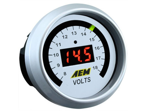 AEM Classic Digital Voltmeter Gauge Kit 52mm