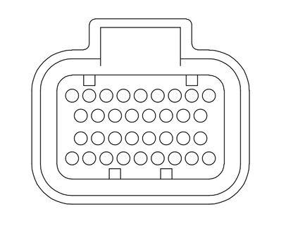 Link ECU Connector B (No Harness Loom, Connector and Pins only)