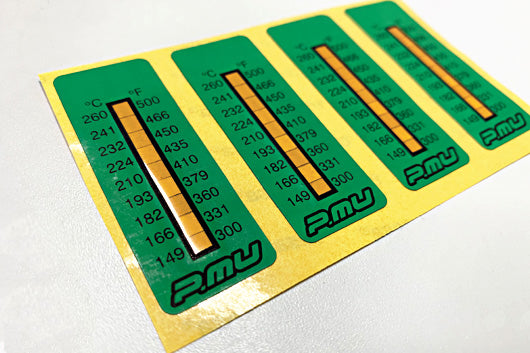 Project Mu Caliper Temperature Indicator Stickers - 4 Pack (PSTCPTL04)