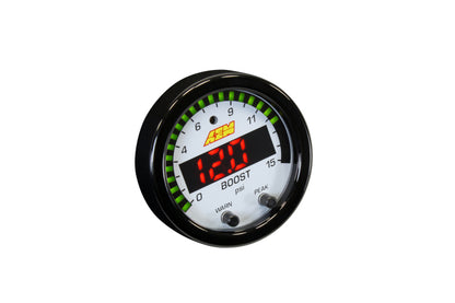 AEM Electronics X-Series Pressure 0-15psi Gauge Kit