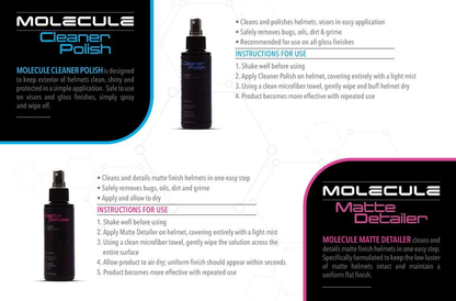 Molecule Helmet Care Kit 4 Bottles, 4oz Each