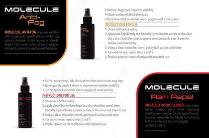 Molecule Helmet Care Kit 4 Bottles, 4oz Each