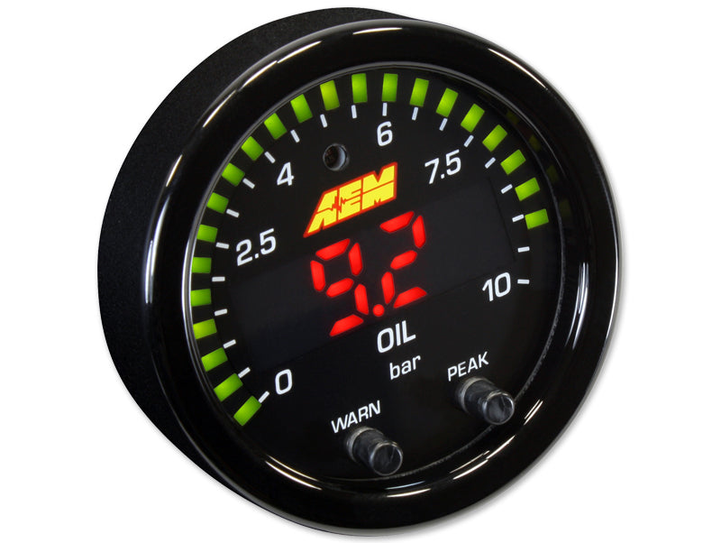 AEM X-Series 0-150 Oil Pressure Gauge Kit