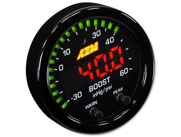 AEM X-Series Boost Pressure -30inHg 35psi / 60psi Gauge Kit