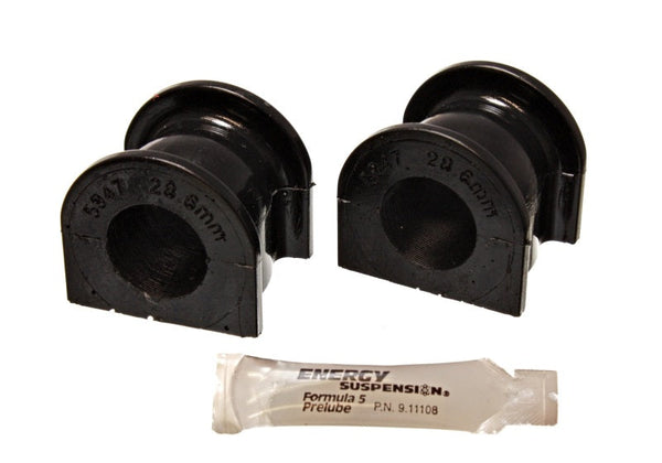 Energy Suspension Hyper-Flex Black 27.2mm Front Sway Bar Bushings - 2000-2009 Honda S2000 (16.5141G)
