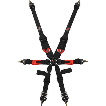 G-Force 6-point Cam Lock Harness HNR-Ready FIA-8853-2016 Rated