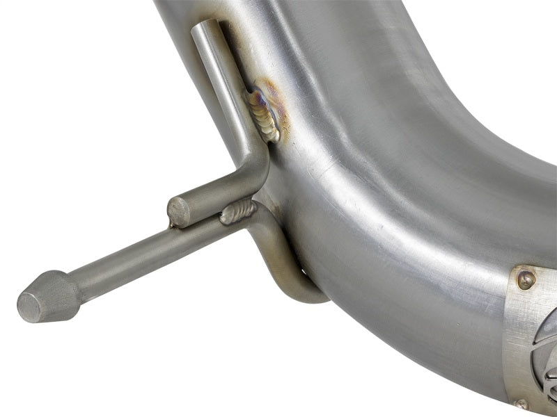 aFe Twisted Steel 3in Rear Down-Pipe/Mid Pipe 2017+ Honda Civic Type-R