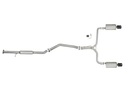 aFe Takeda Exhaust 304SS Dual Cat-Back w/ Black Tips for 2013-17 Honda Accord LX/EX/EX-L Sedan 2.4L