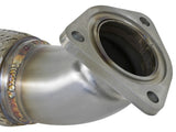 aFe Twisted Steel 3in Rear Down-Pipe/Mid Pipe 2017+ Honda Civic Type-R