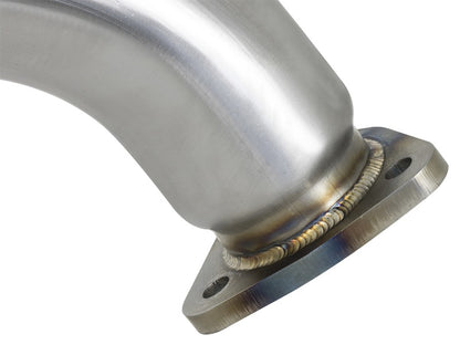 aFe Twisted Steel 3in Rear Down-Pipe/Mid Pipe 2017+ Honda Civic Type-R